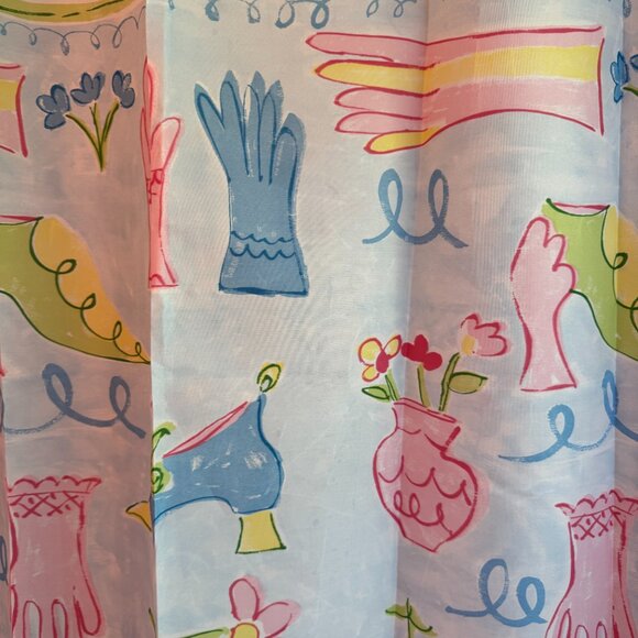 REDUCED NEW GIRL'S Shower Curtain Set - Kids Bath Wastebasket + Curtain + Hooks… - Picture 5 of 15